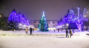 Площадь Прокуророва и Новогодняя ёлка; 19.12.2015