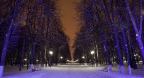 Прогулка по зимнему центральному парку Владимира