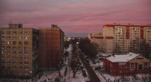 Рассвет из окна во Владимире 09.12.2015