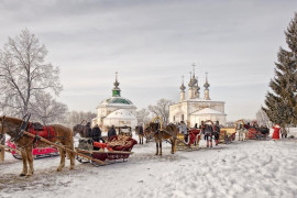 Русская зима в Суздале