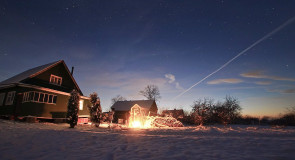 Снежный ноябрь во Владимирской деревне
