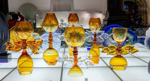 Экспозиция в музее хрусталя