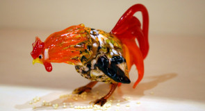 Экспозиция музея Опытного стекольного завода (Гусь-Хрустальный)