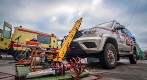 Выставка специальной техникой к приезду вице-премьера правительства РФ Шувалова