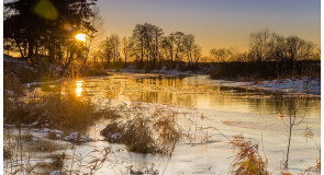 Декабрьский ледоход на Шерне