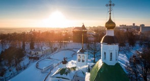 Зимний закат на Спасском холме
