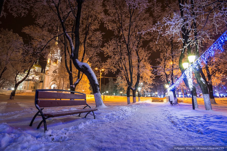 Зимняя ночь во Владимире 02