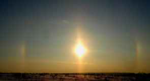 Солнечное гало сегодня с утра, город Владимир