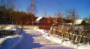 Чудесная зимняя Мстёра. Вид из окна. Утро.