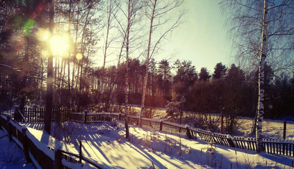 Чудесная зимняя Мстёра. Вид из окна. Утро 03