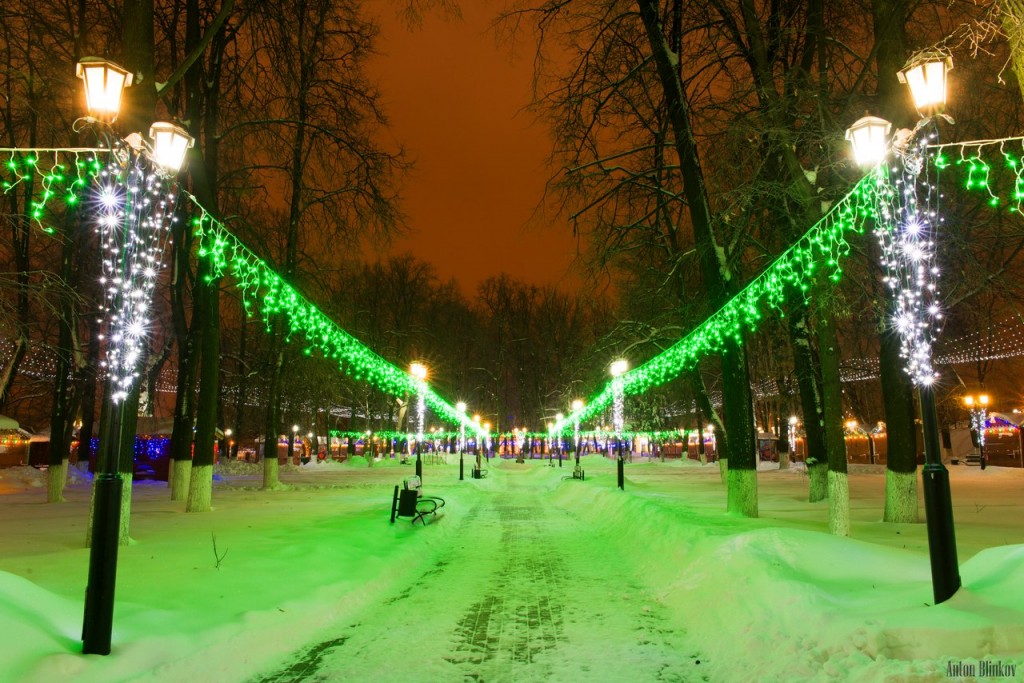 Зимний вечер в Липках