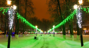 Зимний вечер в «Липках»