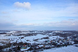 Окраина Петрино в пасмурный день