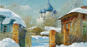 Олег Молчанов. «Дворик в Суздале».