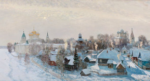 Русская зима в работах художника Олега Молчанова