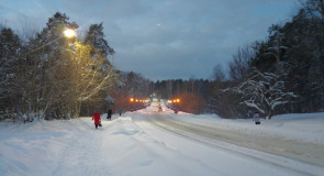 Утром уже очень светло. А сегодня еще и тепло.