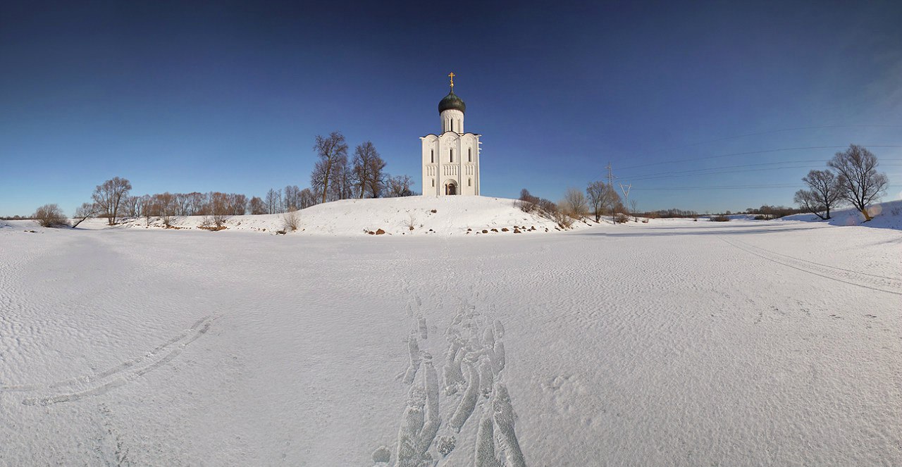 Храм Покрова на Нерли зимой