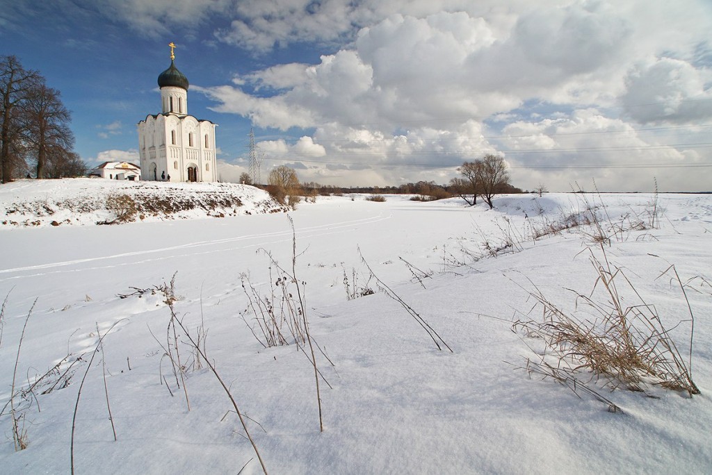 Зима Русь храм Православие