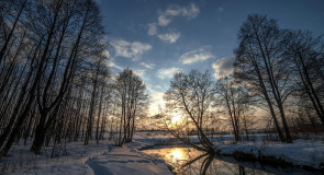 Воскресный закат на Нерехте
