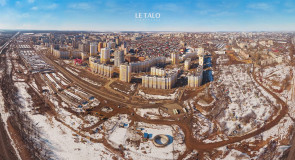 Панорама новых жилых районов на Юго-Западе Владимира