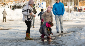 Парк «Дружба». Первые кораблики.