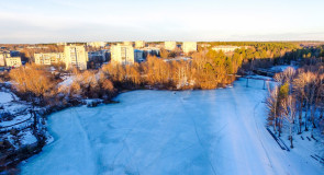 Полёт на Вербовским прудом