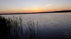 Прекрасный закат на о. Брызгуново, Собинский район