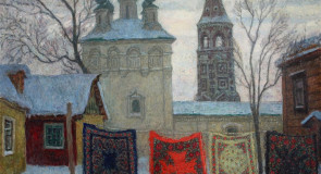 Художник Владимир Телин, «Суздальский дворик», 1990-е гг.