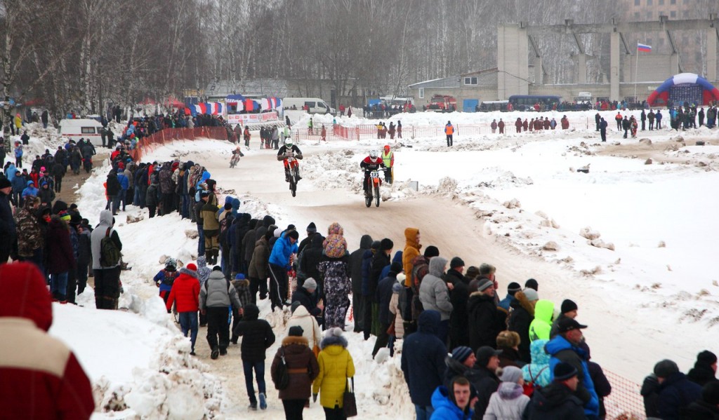 Чемпионат по зимнему мотокроссу в Коврове (22 февраля 2016) 06