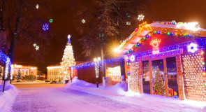 Ярмарочные домики во Владимире в Новый Год