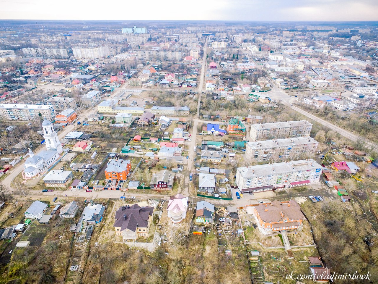 Муром с высоты (со стороны набережной около ц. Космы и Дамиана) |  Владимирский край