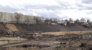 Благоустройство откоса Лыбеди на месте 2-го ВАРВАРИНСКОГО СПУСКА