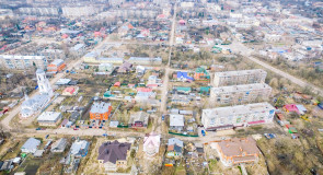 Муром с высоты (со стороны набережной около ц. Космы и Дамиана)