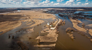 Полет над апрельским Боголюбово