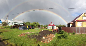 Деревня Рукав, радуга