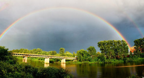 Сочная июньская радуга над Собинским районом