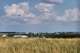 Вид на Владимир и Богослово с поля