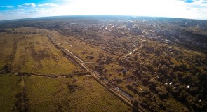 Пойма Клязьмы, поле и вид на юго-запад