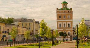 Лето в Муроме: Сквер Ермакова и водонапорная башня