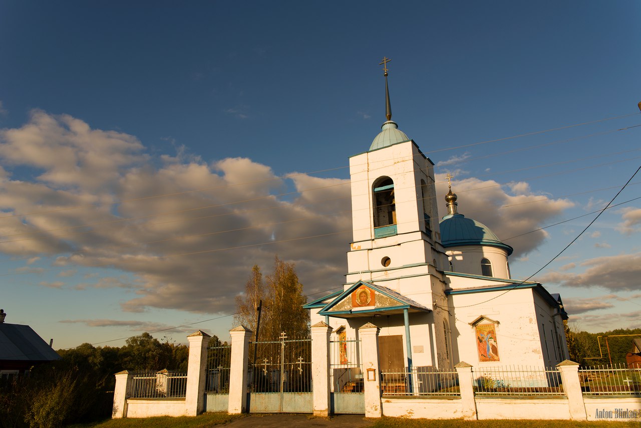 Село архангел владимирская. Храм Михаила Архангела Меленковский.