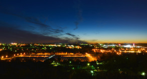 Вид на ночной Владимир из доброго