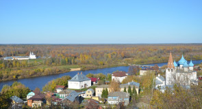 Гороховец, вид на монастыри