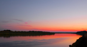 Закат на границе Владимирской и Рязанской области. р. Ока