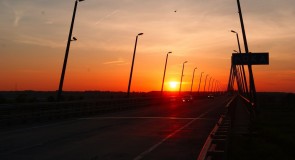 Лето. Закат на Муромском мосту