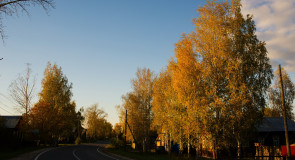 Солнечным осенним вечером в с. Приклон. Меленковский р-н