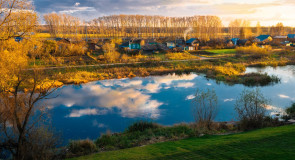 Холодное, октябрьское солнце над Боголюбово
