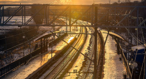 Ж.Д станция Боголюбово. Дорога в Закат