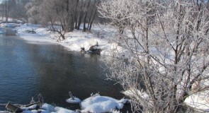 Река Унжа, Зима 2015 в г.Меленки