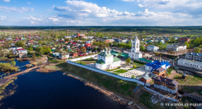Богоявленский монастырь (Мстёра) с высоты