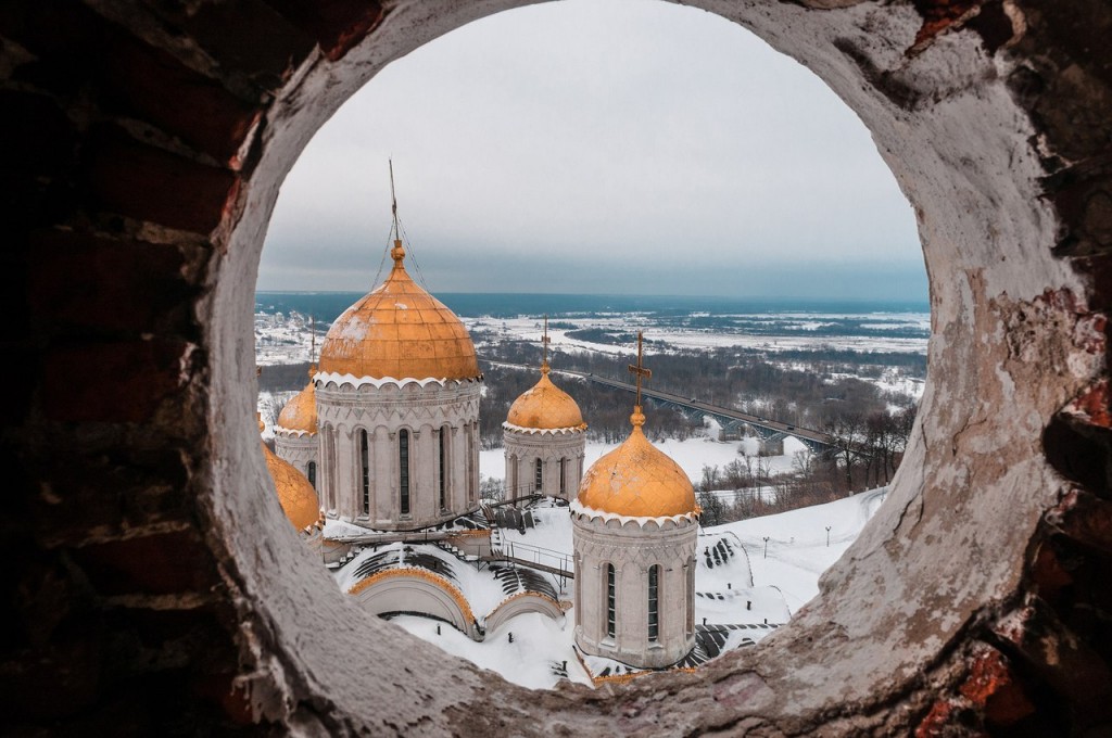 Вид на Клязьму с высоты колокольни Успенского собора 02